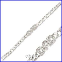 Sterling Silver Cubic Zirconia Dad Bracelet