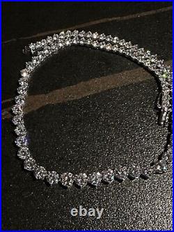 Sterling Silver Cubic Zirconia Graduated Necklace $350
