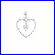 Sterling Silver Cubic Zirconia Heart Drop Pendant