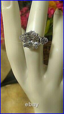 Sterling Silver Cubic Zirconia Ring Size 6 By Judith Ripka