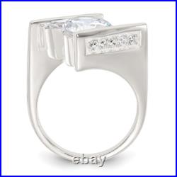 Sterling Silver Cubic Zirconia Ring Size 7