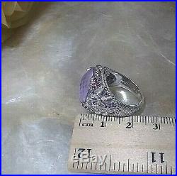 Sterling Silver Cubic Zirconia Round Amethyst Ring By Judith Ripka Size 6