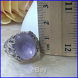 Sterling Silver Cubic Zirconia Round Amethyst Ring By Judith Ripka Size 6