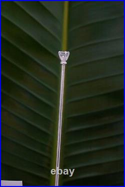 Sterling Silver Hair Sticks 2 Carat Round CZ White Cubic Zirconia AAAAA