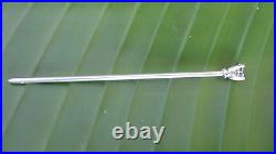 Sterling Silver Hair Sticks 2 Carat Round CZ White Cubic Zirconia AAAAA