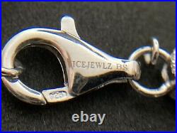 Sterling Silver Icejewlz Cubic Zirconia Chain. 22 inch