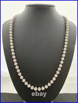 Sterling Silver Icejewlz Cubic Zirconia Chain. 24.5 inch