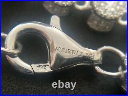 Sterling Silver Icejewlz Cubic Zirconia Chain. 24.5 inch