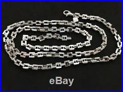 Sterling Silver Icejewlz Cubic Zirconia Chain. 35 inch