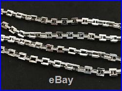 Sterling Silver Icejewlz Cubic Zirconia Chain. 35 inch