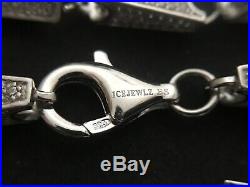 Sterling Silver Icejewlz Cubic Zirconia Chain. 35 inch