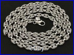 Sterling Silver Icejewlz Multi Colour Cubic Zirconia Chain. 36 inch