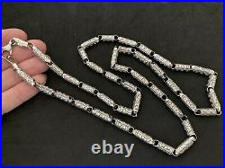 Sterling Silver Long Cubic Zirconia Chain. 32 inch