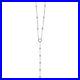 Sterling Silver Rhodium-plated Cubic Zirconia Y-Drop 16 Necklace with 2in ext