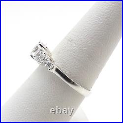 Sterling Silver Round Cubic Zirconia Anniversary Ring Engagement Promise New sz8