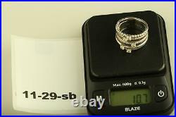 Sterling Silver Stackable Ti Sento Milano Woman's Ring Cubic Zirconia size 8