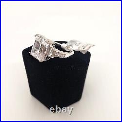 Sterling Silver Swarovski Cubic Zirconia Ring Size 7