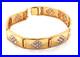 Sterling Silver Vermeil Bracelet Gold Over Silver Cubic Zirconia CZ
