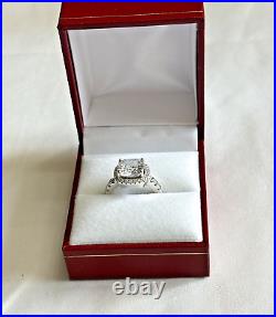 Sterling Silver ring with white Cubic Zirconia stones