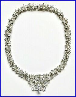 Stunning 925 Sterling Silver Qvc Diamonique Cubic Zirconia Necklace 17 Lot9