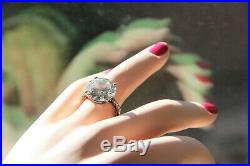 Stunning Bottega Veneta 10.49 carat Round Cubic Zirconia Sterling Silver Ring