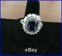 Stunning Jean Dousset Sterling Silver 925 Cubic Zirconia Ring
