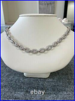 Stunning Rich Necklace With Cubic Zirconia, Gucci Style