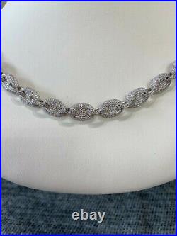 Stunning Rich Necklace With Cubic Zirconia, Gucci Style