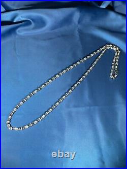 Stylish Design 925 Sterling Silver Mens Chain Iced Out With Cubic Zirconia