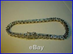 Superb Incredible Sparkly Large Cubics Bracelet-amazing Quality 8-triple Graded