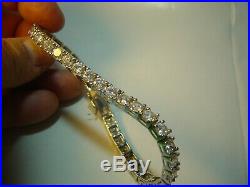 Superb Incredible Sparkly Large Cubics Bracelet-amazing Quality 8-triple Graded