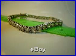 Superb Incredible Sparkly Large Cubics Bracelet-amazing Quality 8-triple Graded