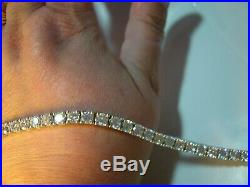 Superb Incredible Sparkly Large Cubics Bracelet-amazing Quality 8-triple Graded