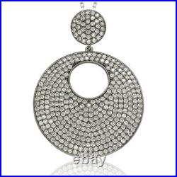 Suzy Levian Black Sterling Silver Cubic Zirconia Pendant