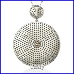 Suzy Levian Black Sterling Silver Cubic Zirconia Pendant