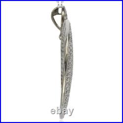 Suzy Levian Black Sterling Silver Cubic Zirconia Pendant