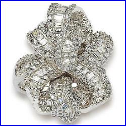 Suzy Levian Cubic Zirconia Sterling Silver Multi-Cut Gladiator Ring