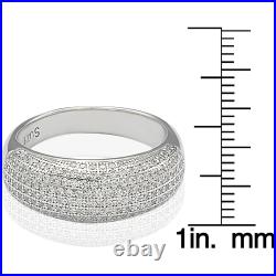 Suzy Levian Sterling Silver Cubic Zirconia Anniversary Band