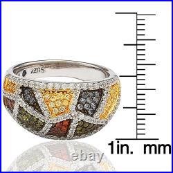 Suzy Levian Sterling Silver Cubic Zirconia Exotic Ring