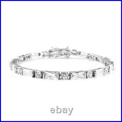 Tennis Bracelet LUSTRO STELLA 925 Silver Cubic Zirconia Ct 21.3 Gifts