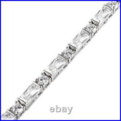 Tennis Bracelet LUSTRO STELLA 925 Silver Cubic Zirconia Ct 21.3 Gifts