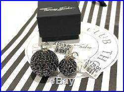 Thomas Sabo Large Black Cubic Zirconia Pave Disco Glitter Ball Pendant £319