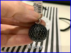 Thomas Sabo Large Black Cubic Zirconia Pave Disco Glitter Ball Pendant £319