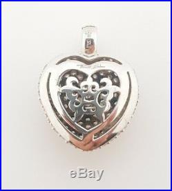 Thomas Sabo TPE317CZ Sterling Silver Pave Cubic Zirconia Heart Pendant RRP $549