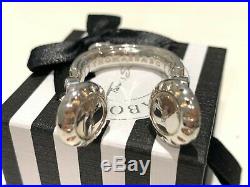Thomas Sabo Vintage Silver & Black Cubic Zirconia Pave Headphones Heavy Pendant