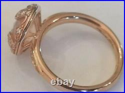 Thomas Sabo pink cubic zirconia silver gilt ring rrp £175