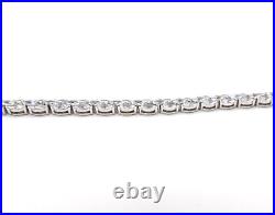 Tiara Tennis Bracelet 925 Sterling Silver Clear Cubic Zirconia Marquise Cluster