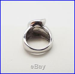 Victoria Weick Sterling Silver 925 Clear Cubic Zirconia Statement Ring 6 New