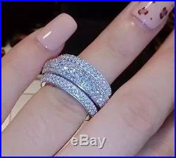 Victoria Wieck Design Full Pave AAA Cubic Zirconia 925 Sterling Silver Ring Fine
