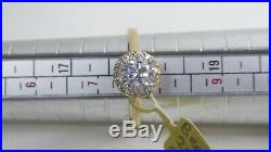 Vintage 9 Ct Gold Ring With Cubic Zirconia Setting